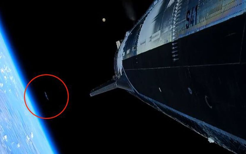 SpaceX星舰试飞直播中，地球边缘附近意外出现神祕光影，引发网友热议。