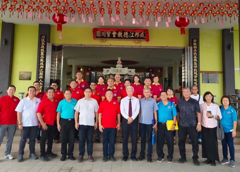 东马德教联合总会访问团 拜访紫川阁与紫中阁