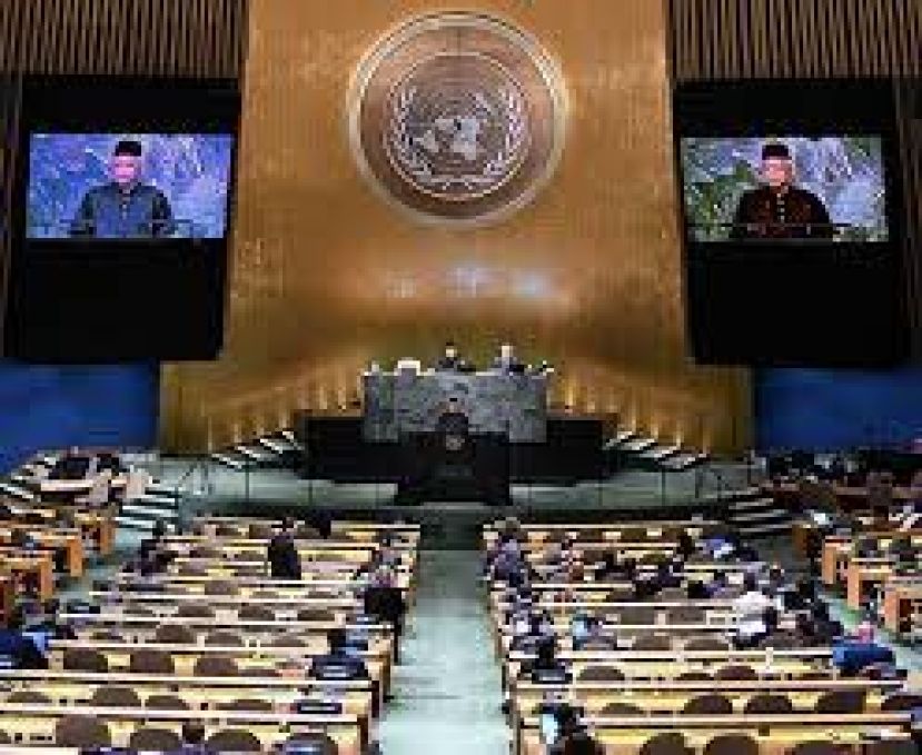 首相在美国纽约出席第77届联合国大会马来文发表演说