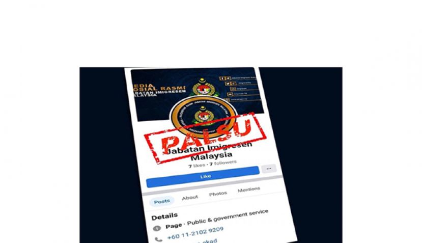 移民局总监提醒民众勿上当 面子书上出现假移民局户头