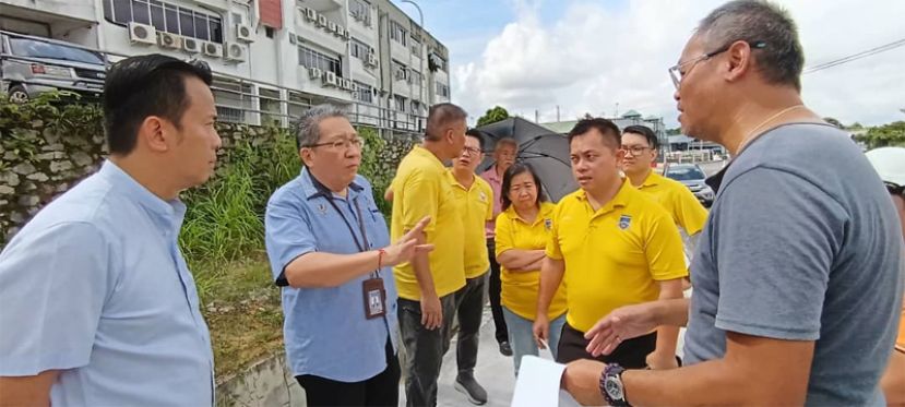朋岭广利银行路/拿督阿邦阿都拉欣路新道路工程 预计在华人农历新年前竣工