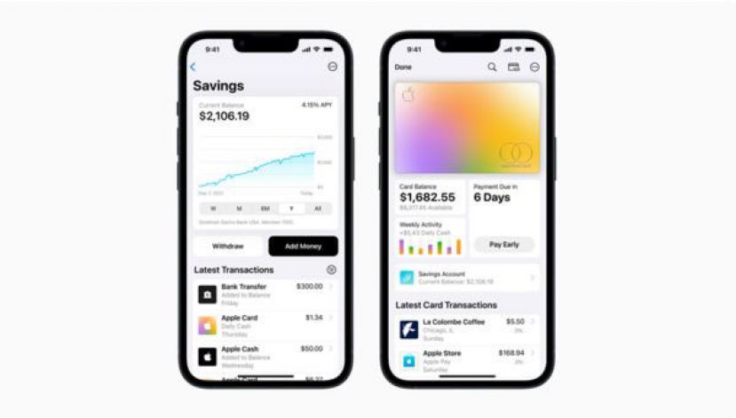Apple Card推出年利率4.15%存款帐户。