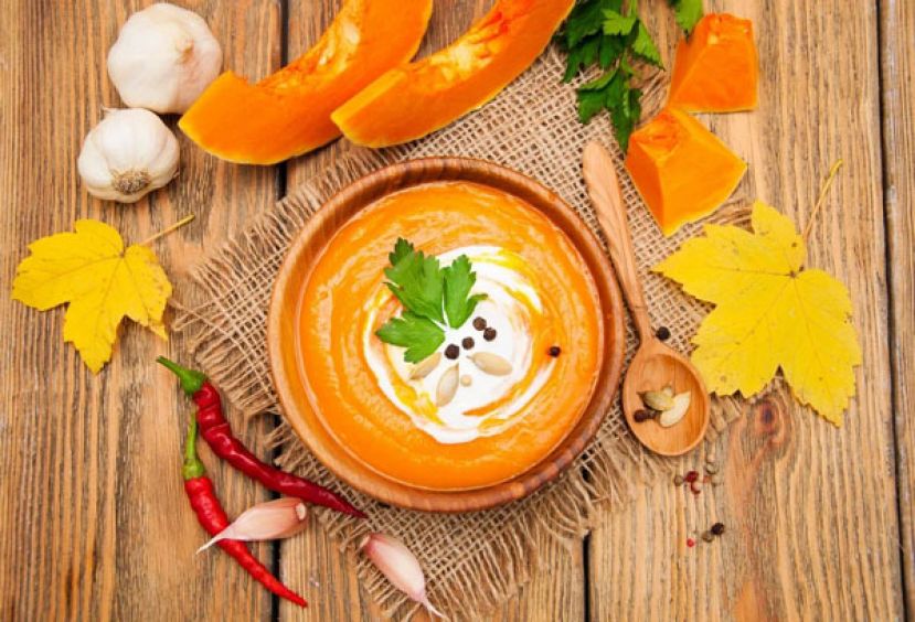 “秋日能量浓汤”口感细致、口味丰富，一次补充好淀粉、蛋白质、油脂、蔬菜，让非精制淀粉也好入口。