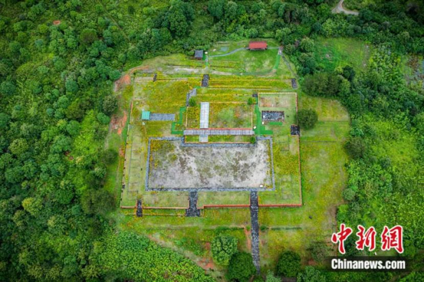 航拍城村汉城遗址。