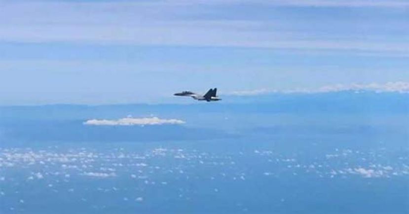 中国解放军在台周边海空域军演。