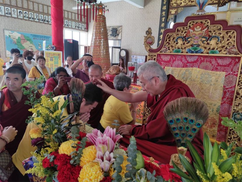 紫芳阁与功德宝藏会联办黄财神灌顶法会   -祿顶堪仁波切赞叹德教与各宗教和谐共融