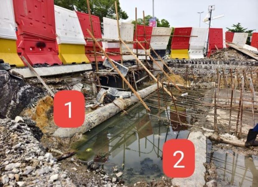 盟都路防洪工程过程中面对水务局大型水管迁移问题，须在解决技术问题的同时，尽量避免影响当地居民、商家及清真寺的水供。