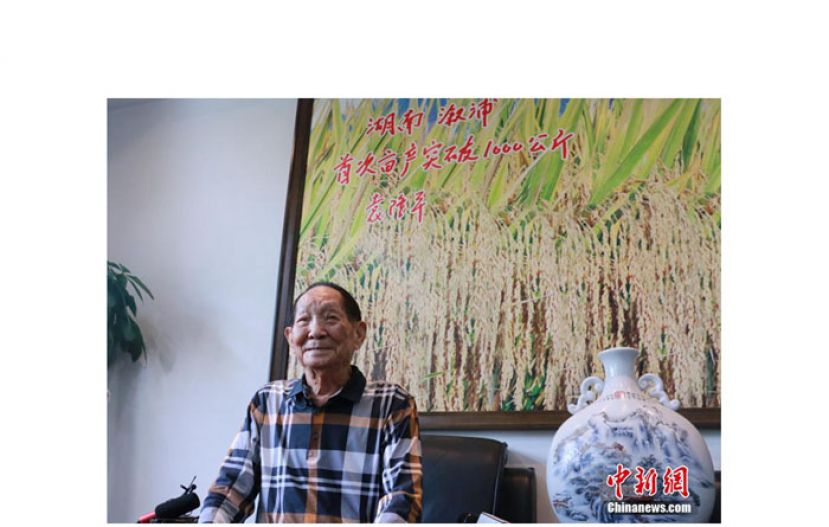 &ldquo;杂交水稻之父&rdquo;袁隆平。
