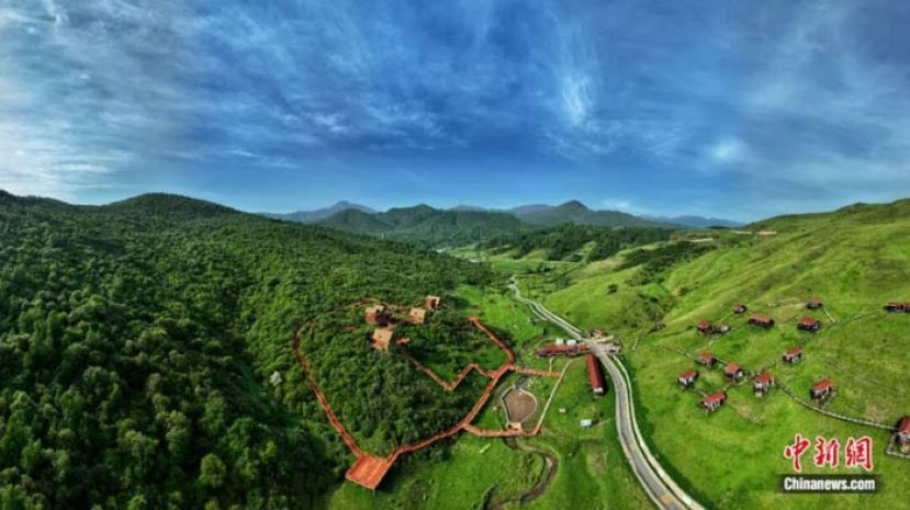 临夏州康乐县草长沟景区。