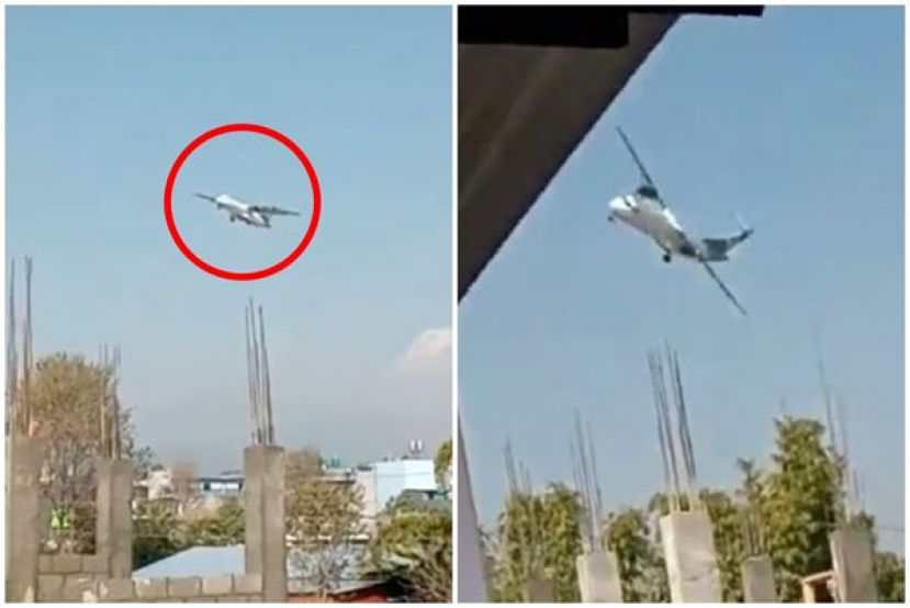 疑似雪人航空坠机前最后画面。