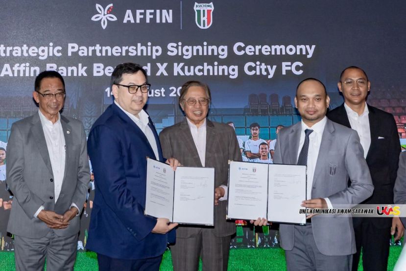艾芬集团成Kuching City FC官方银行合作伙伴　携手拓展东盟及亚洲足坛版图