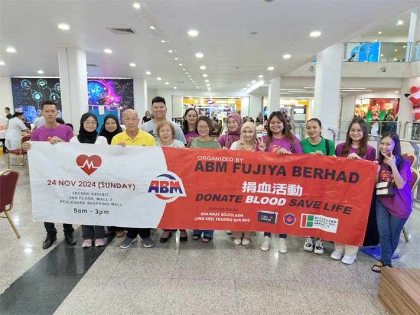 ABM Fujiya Berhad捐血运动为砂拉越中央医院筹到了151包血液
