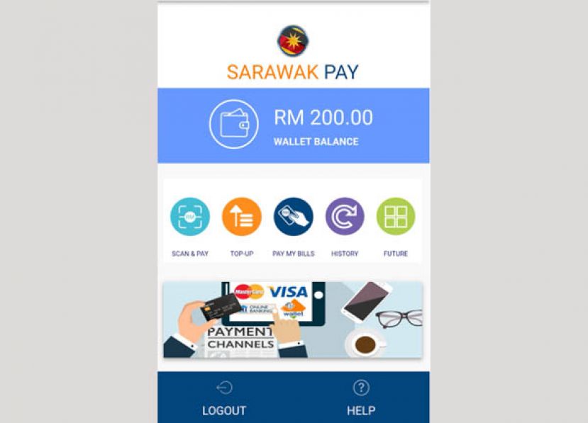 砂拉越电子支付平台在首3个月，在砂拉越乡区投入运作期间，创下1000次的转账交易。