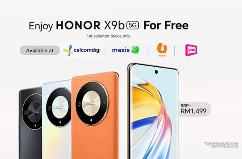 签购运营商配套以免费获取十面抗摔的HONOR X9b 5G