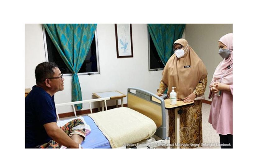 拿督诺阿占轻微中风送院治疗。