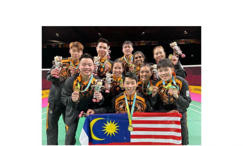 《伯明翰共运会》大马羽球混合团体勇夺金牌