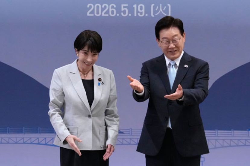 日本首相高市早苗、韩国总统李在明19日在韩国庆尚北道安东进行会谈。