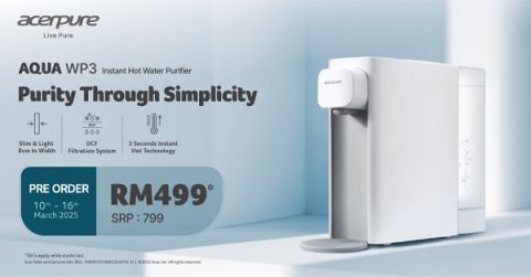 超薄轻盈 Acerpure AQUA WP3 提升生活便利性