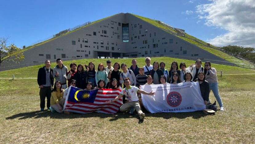 马佛青参访团在台湾国立台东大学的大合照。