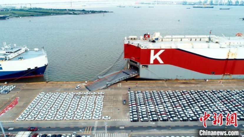 广州港集团商品汽车出口。