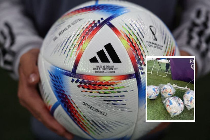 卡塔尔世界杯比赛专用球&ldquo;旅程&rdquo;内含精密感应器，必须先充饱电才能使用。