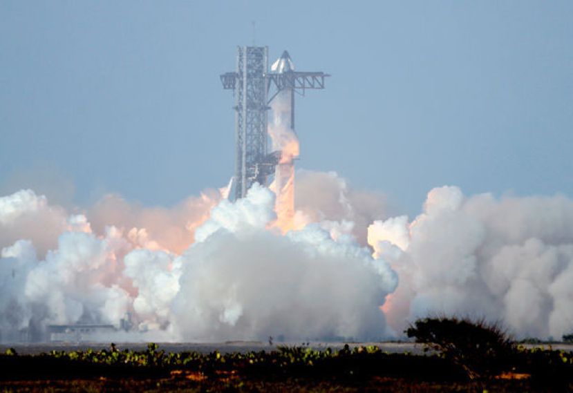 SpaceX于27日再度挑战星舰火箭测试。