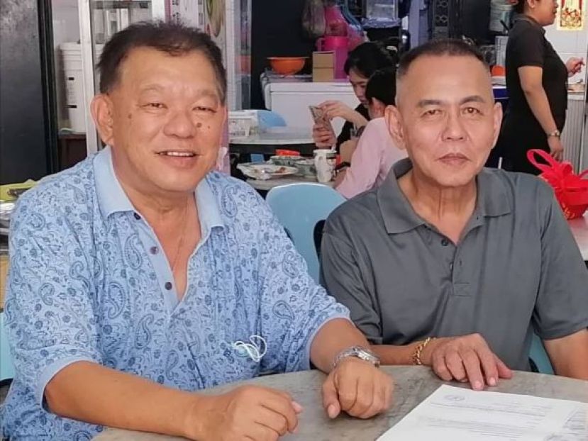 坊间社险福利觉醒推手甲必丹林传政（右）与陈中兴强调社险多元保障。