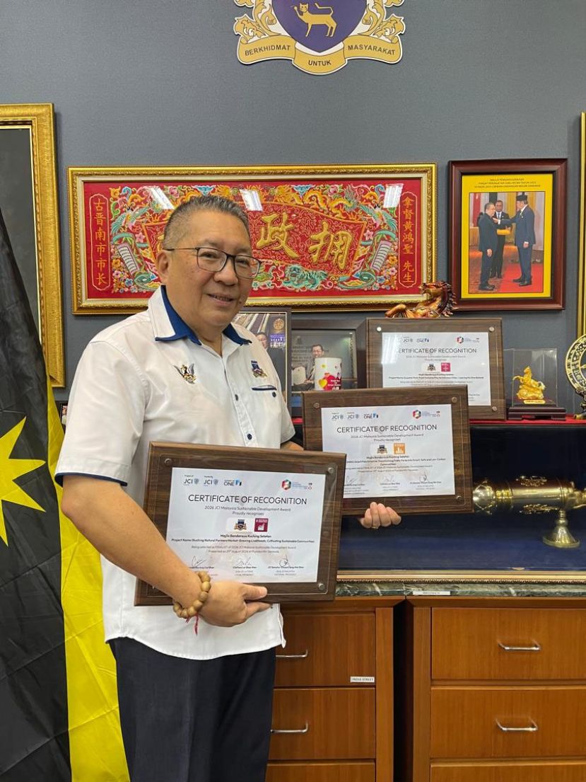 黄鸿圣：三项倡议入选JCI大马可持续发展奖    29强落实联合国可持续发展目标从社区做起