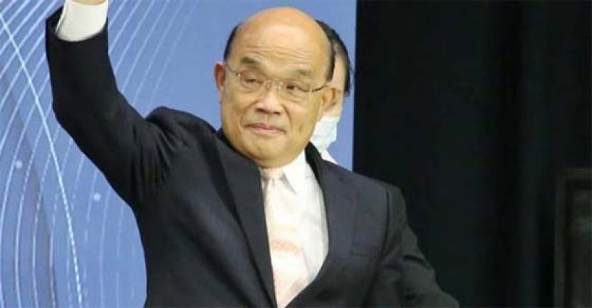 传苏贞昌请辞，陈建仁接任行政院长。