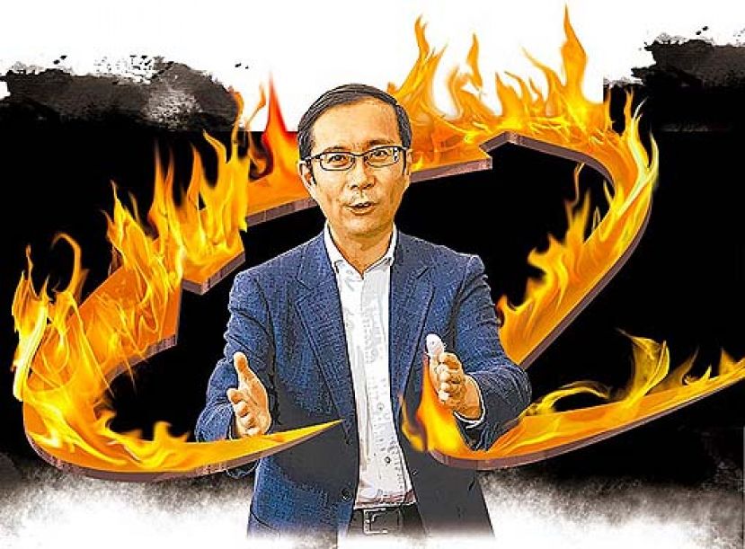 图示：张勇靠着在阿里巴巴的优异战绩，超越多位创办团队成为马云接班人。