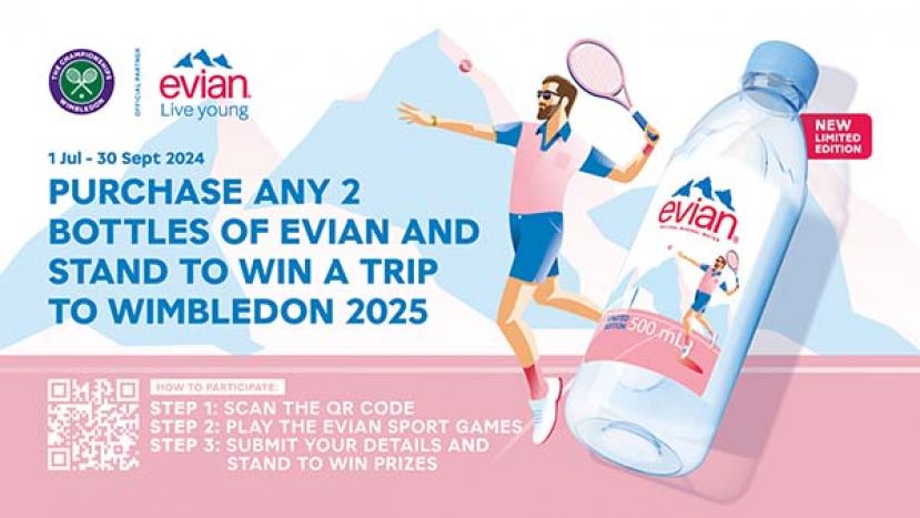 evian® 通过2024年运动限量版瓶子开启 “活出年轻Live young” 新风尚