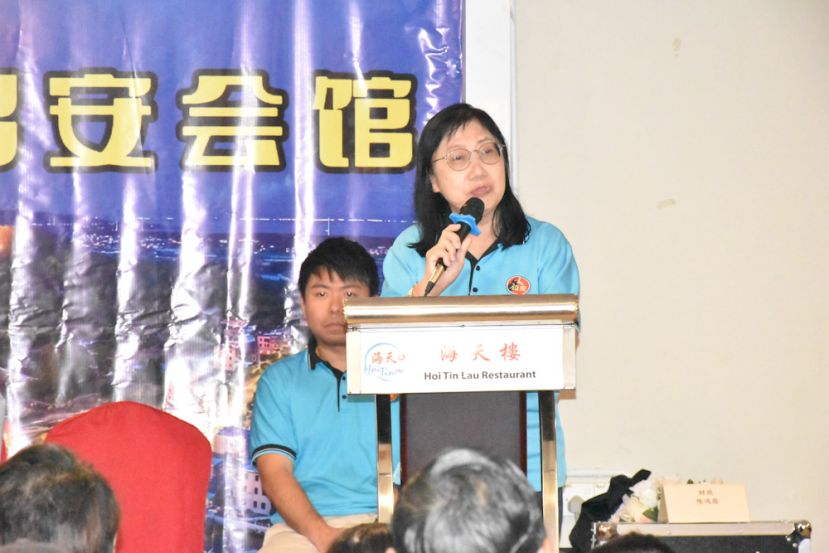 砂拉越诏安会馆教育主任何逸菁。