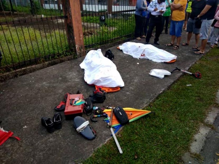 两名死者惨死当场。