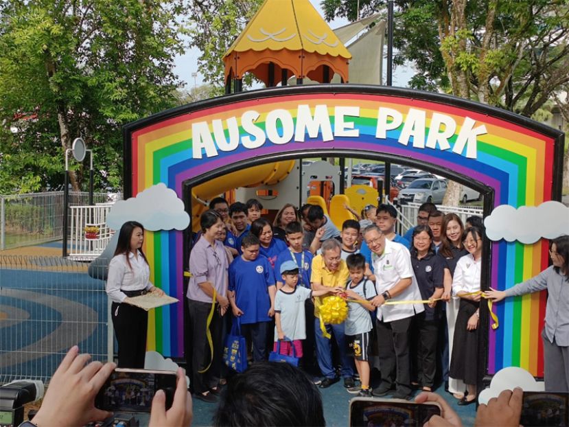 古晋南市首个户外自闭症友善游乐园&ldquo;Ausome Park&rdquo;正式启用