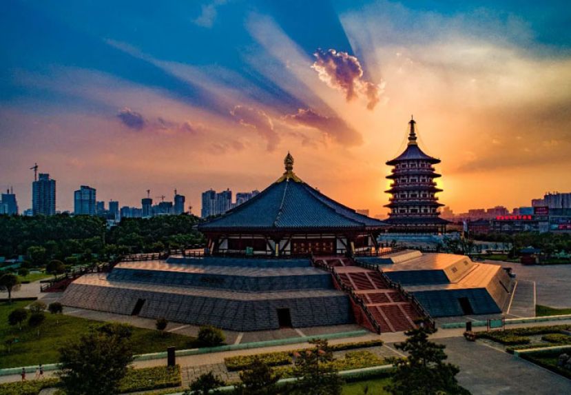 隋唐洛阳城国家遗址公园天堂明堂。