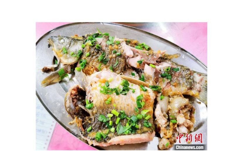 焗饭后的鲫鱼咸香嫩滑。