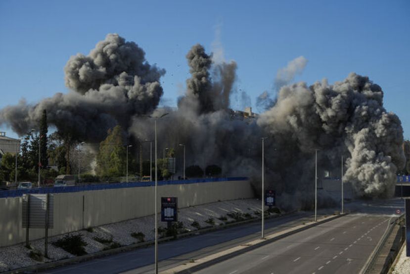 以色列空袭贝鲁特。