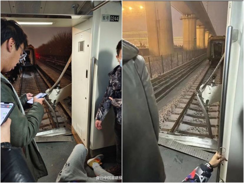 北京地铁昌平线惊传车厢断开。