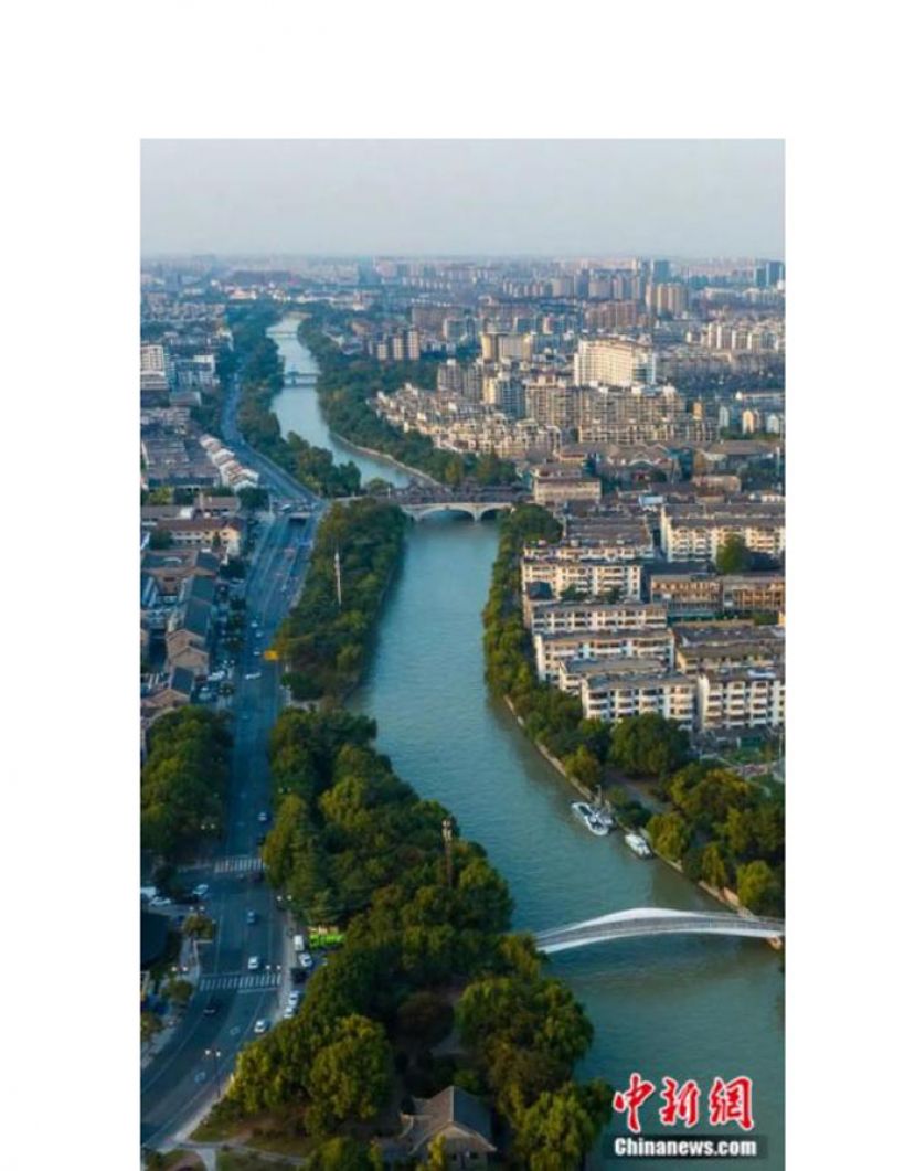 扬州古运河沿岸风景。