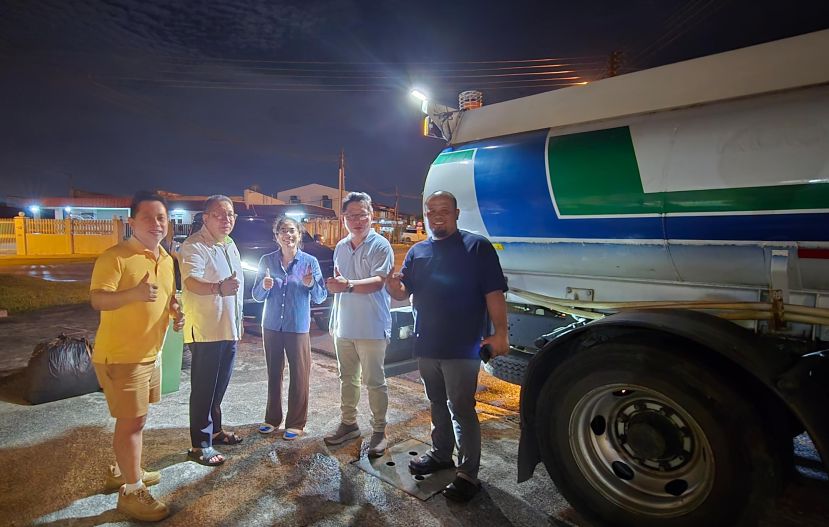 市长黄鸿圣迅速应对肯雅兰与Jalan Mendu水供中断问题