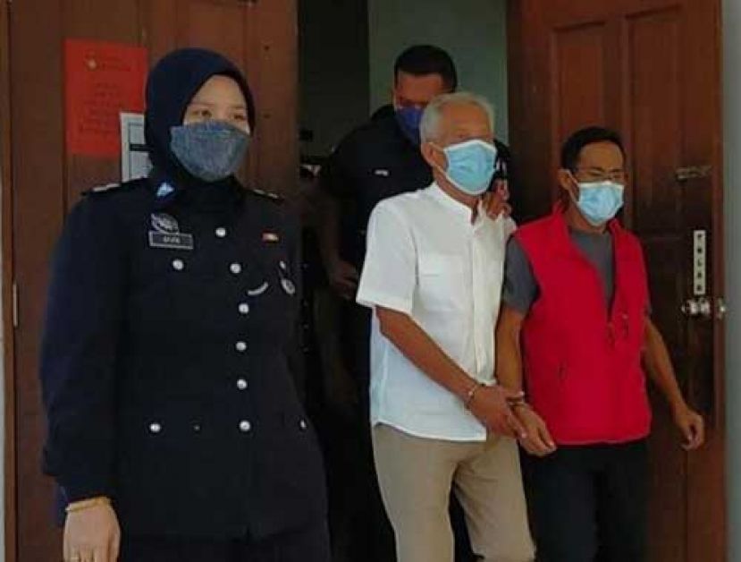 ●外交官父子别带上推事法庭。