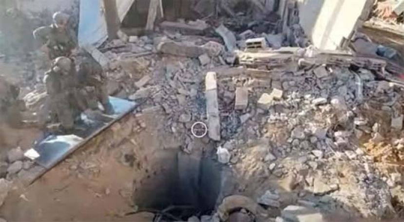 以证明加沙最大医院下方，有55米长地道。