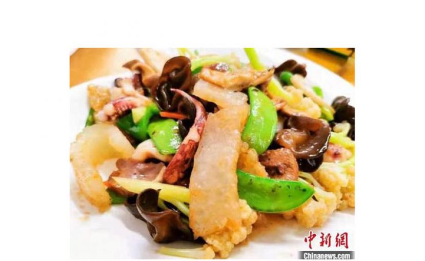 被赋予&ldquo;金玉满堂&rdquo;寓意的炒八珍。