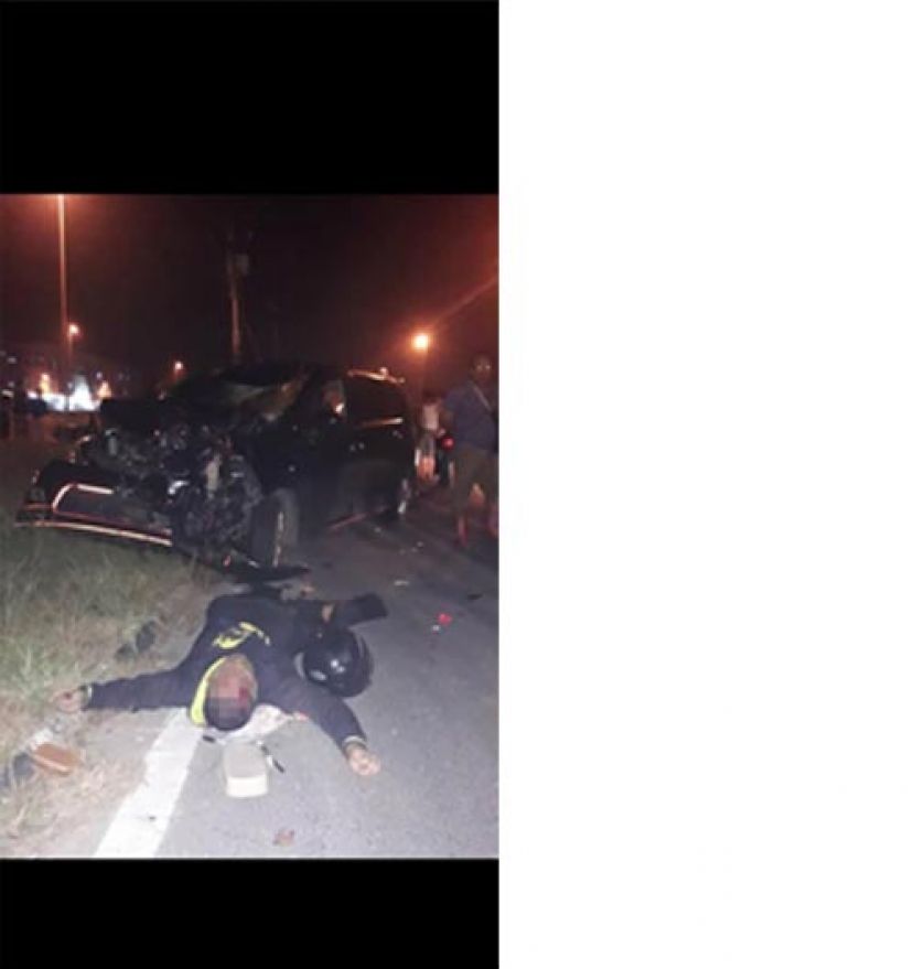 年轻骑士与休旅车相撞不幸丧命。