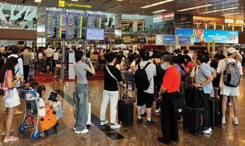 樟宜机场大部分受影响航空，登机手续恢复正常。
