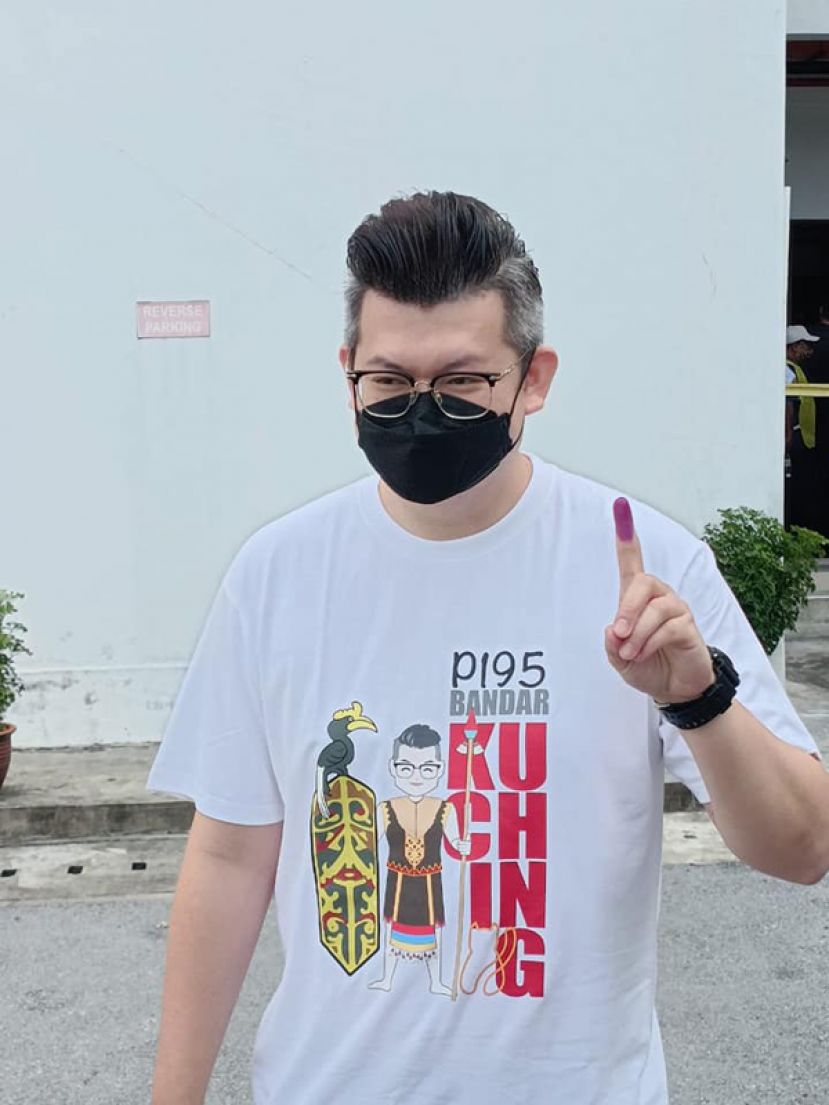俞利文提醒选民赶紧前往投票   气象局预测下午会有下雨