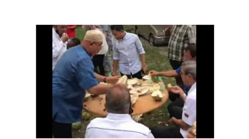 拿督拉昔群聚吃榴莲视频。