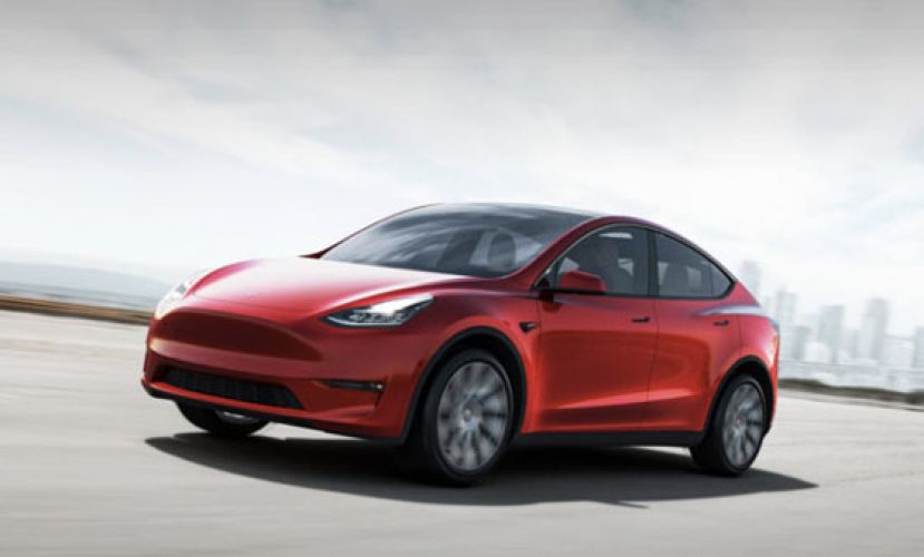 Tesla特斯拉Model Y电动休旅车。