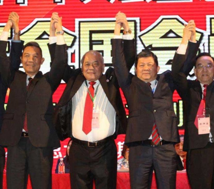 ●华总第15届选举提名及选举成绩出炉。左起黄保俊、吴添泉、林家全及陈坤海。