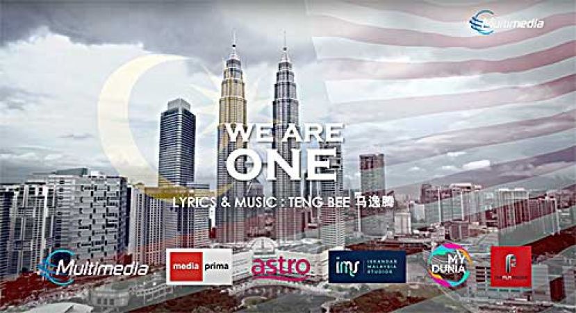 Multimedia制作并呈献《WE ARE ONE》, 开放给各大媒体平台免费播放和开放民众分 享。